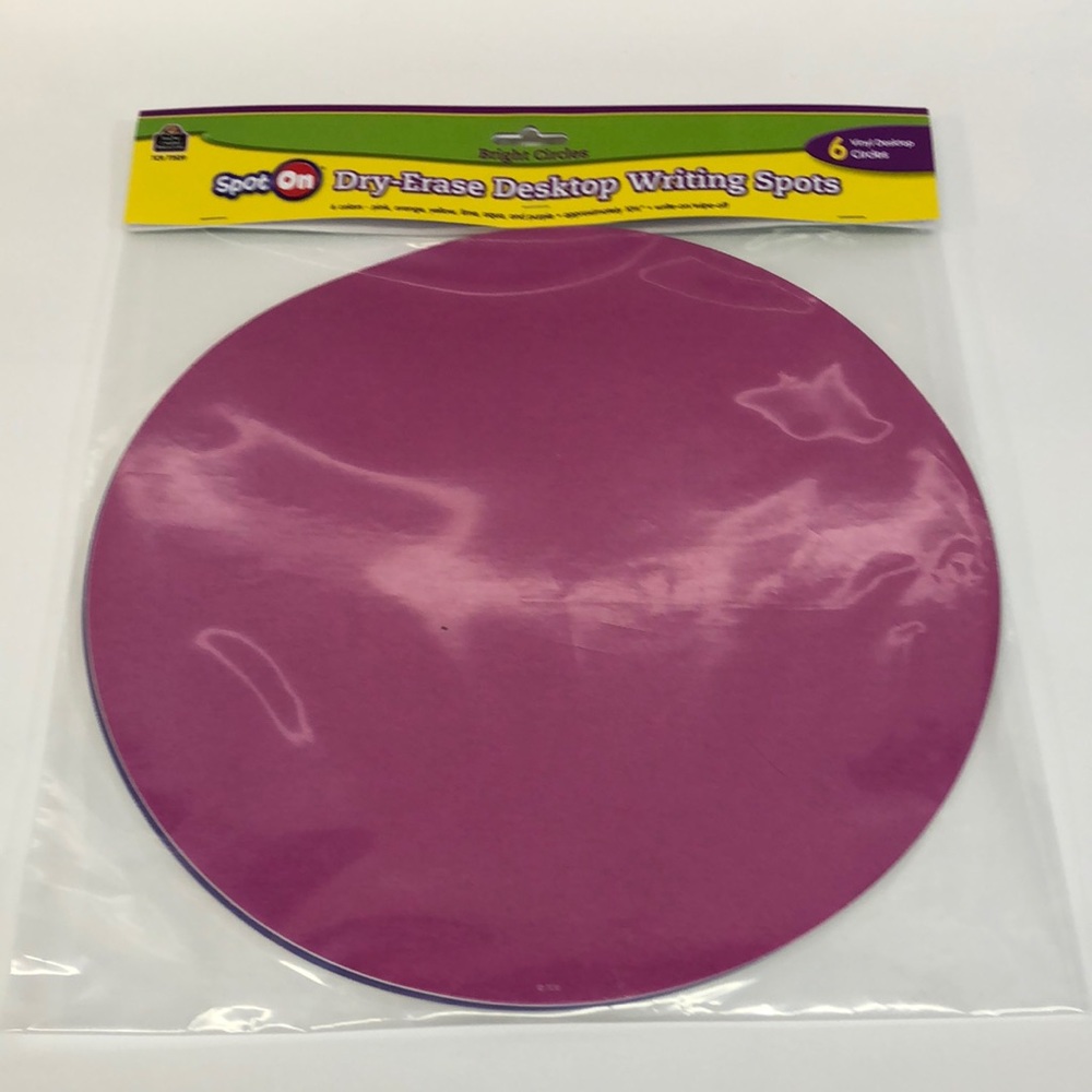 Teacher Created Resources Spot on Dry-Erase Desktop Writing Spots Bright Circles